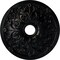 Ekena Millwork Jamie Ceiling Medallion (Fits Canopies up to 3 7/8"), 23 5/8"OD x 3 7/8"ID x 2 1/8"P, Jet Black CM23JABLF - alternate 1
